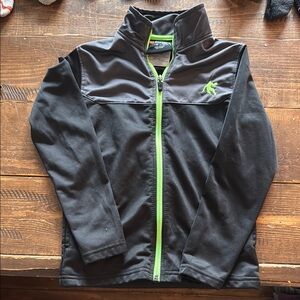 Black and Green Track Jacket